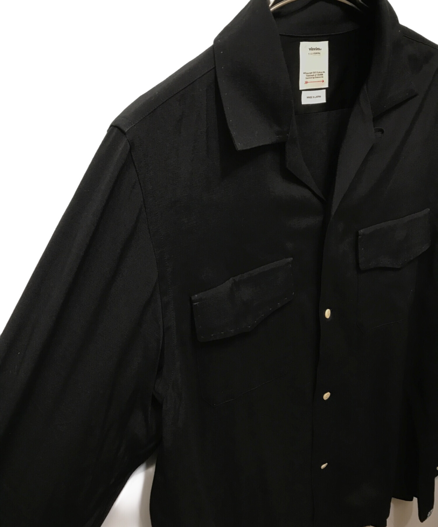 中古・古着通販】VISVIM (ビズビム) KEESEY SHIRT L/S ブラック サイズ