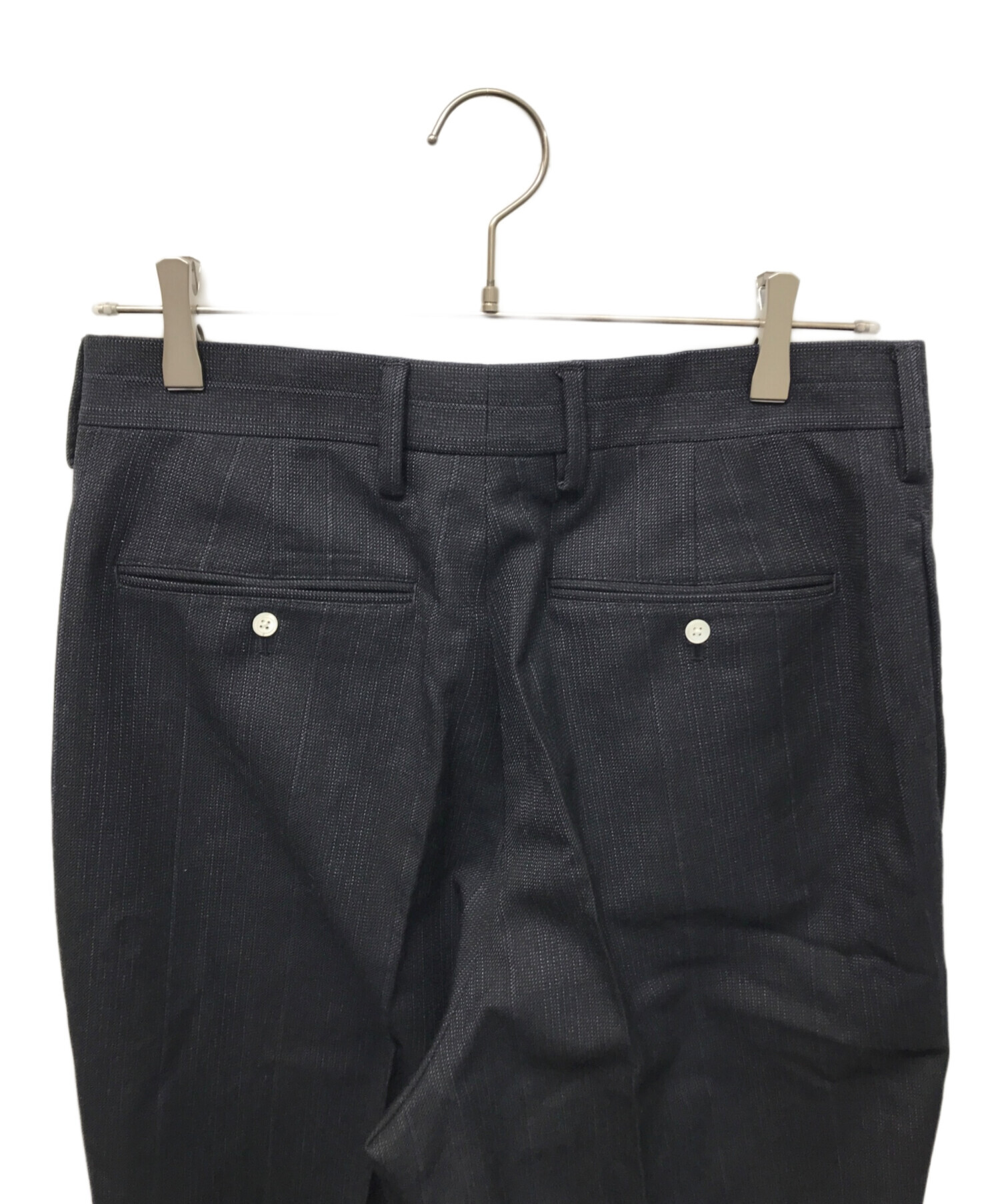 中古・古着通販】PRADA (プラダ) ストライプスラックス ネイビー