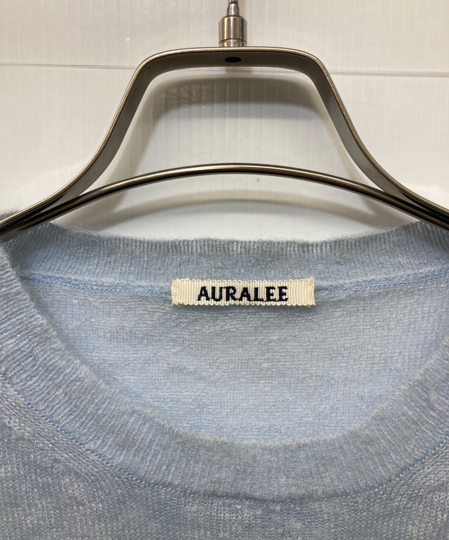 中古・古着通販】AURALEE (オーラリー) KID MOHAIR SHEER KNIT P/O 