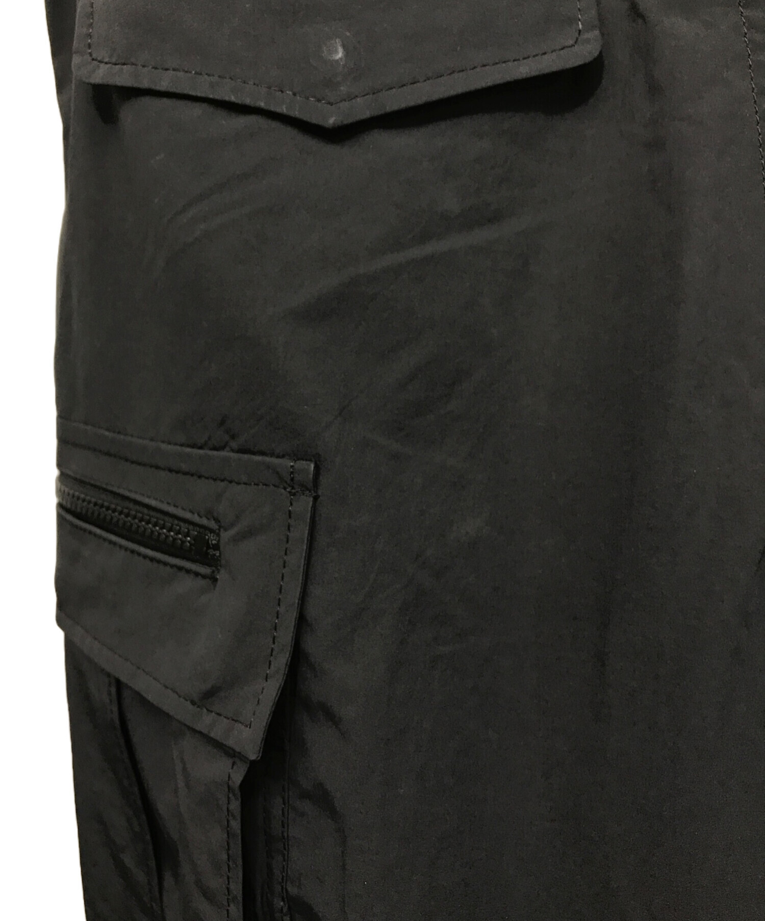 中古・古着通販】sacai (サカイ) Matte Taffeta Shorts ブラック 