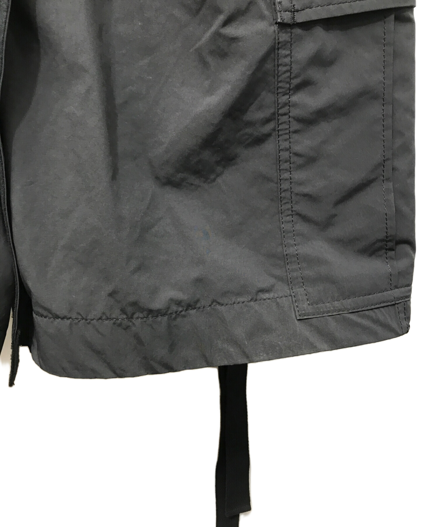 中古・古着通販】sacai (サカイ) Matte Taffeta Shorts ブラック 