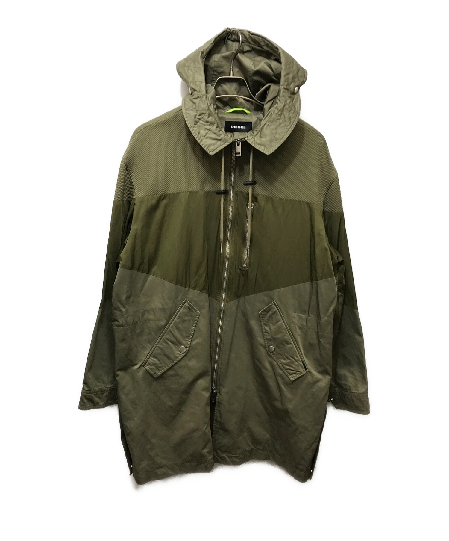 中古・古着通販】DIESEL (ディーゼル) ミリタリーコート オリーブ 