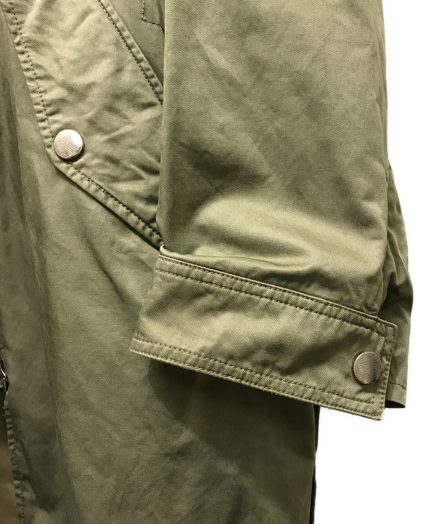 中古・古着通販】DIESEL (ディーゼル) ミリタリーコート オリーブ 