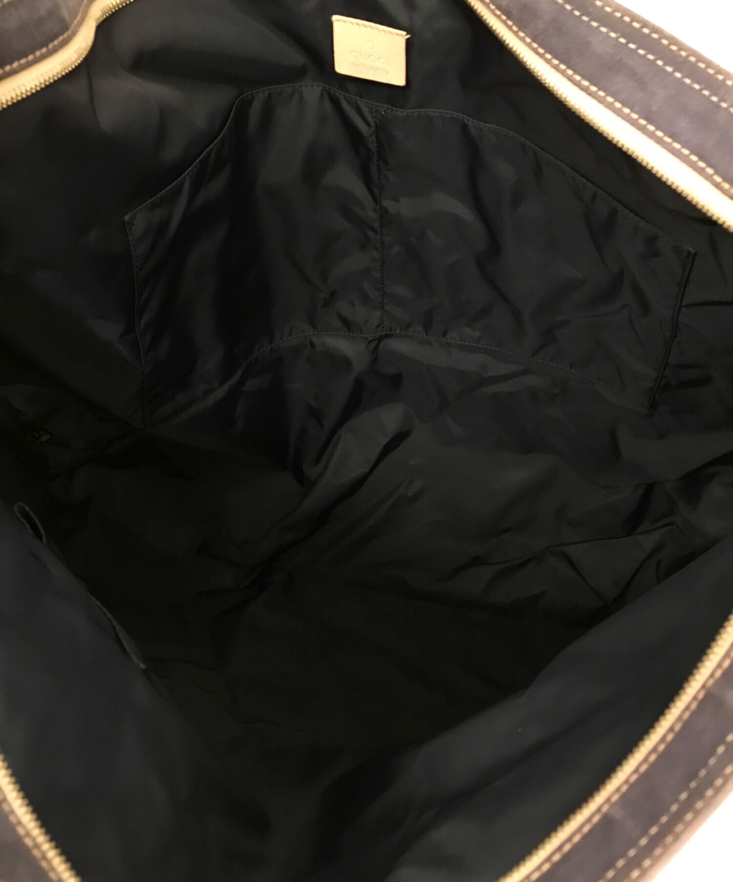 中古・古着通販】GUCCI (グッチ) ロゴキャンバスショルダーバッグ 