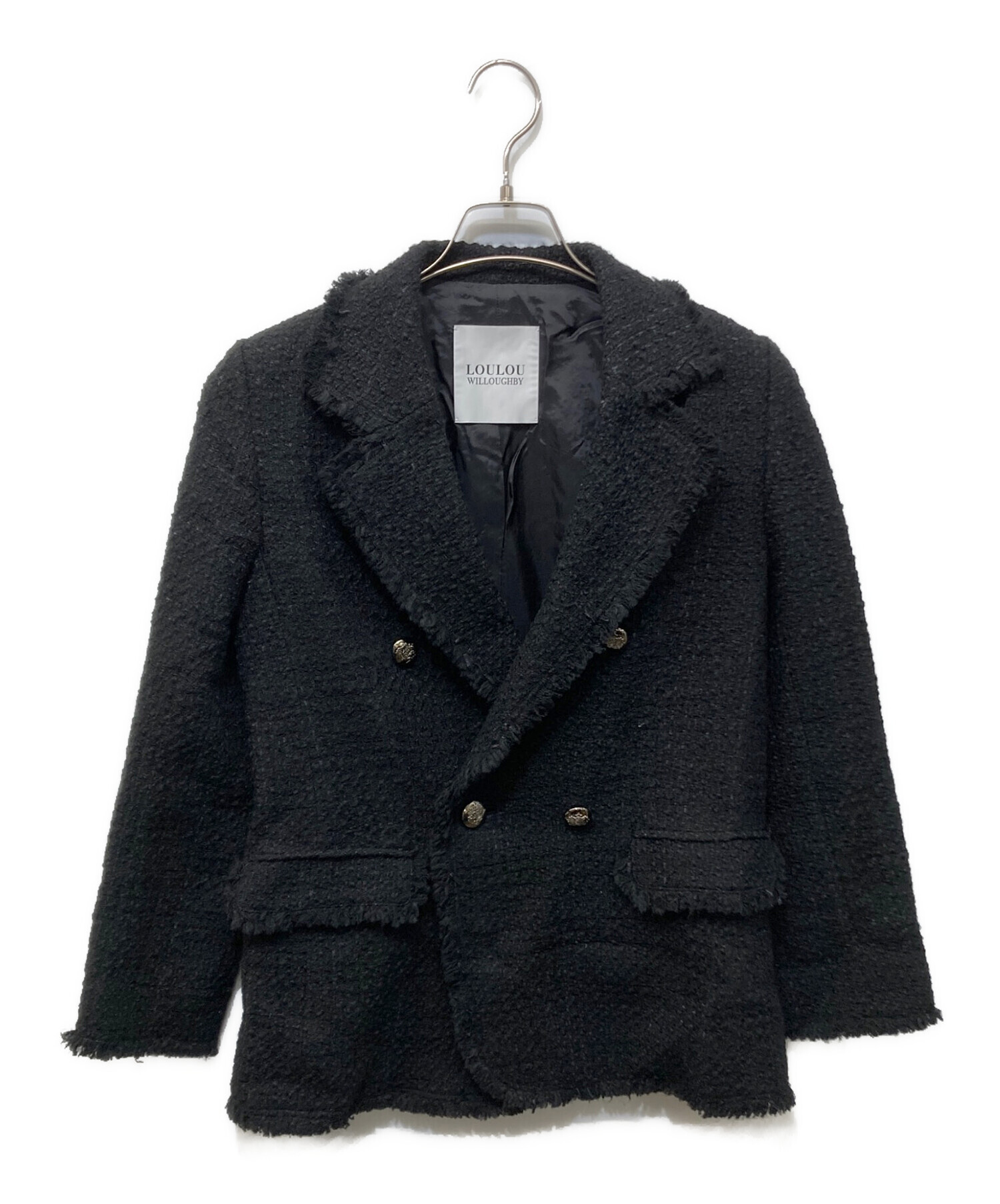 新品未使用タグ付き【LOULOU WILLOUGHBY】ツイードダブルジャケット 中古・古着通販】Loulou Willoughby (ルルウィルビー) ファンシー