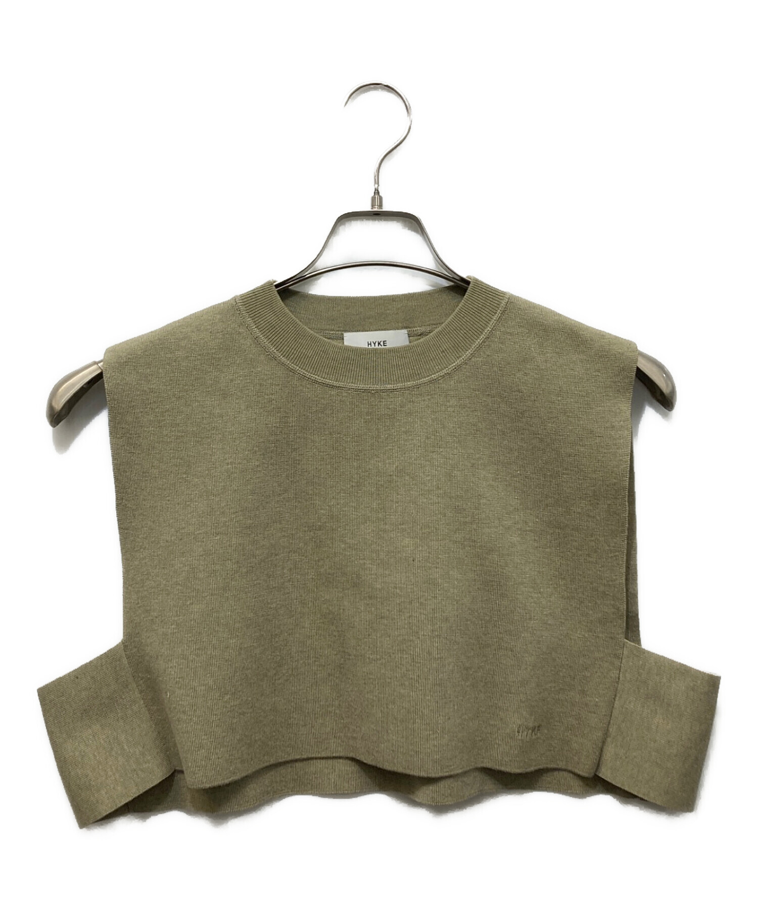 HYKEハイク CREW NECK CROP TOP ニットベスト