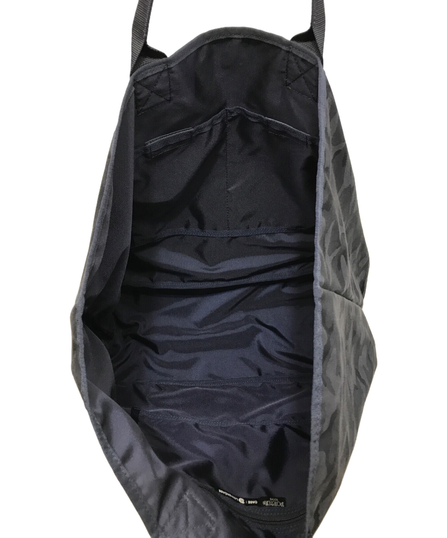 希少 新品同様 ポーター ロウワーケース トートバッグ ネイビー ナイロン A4 希少 新品同様 ポーター ロウワーケース トートバッグ ネイビー