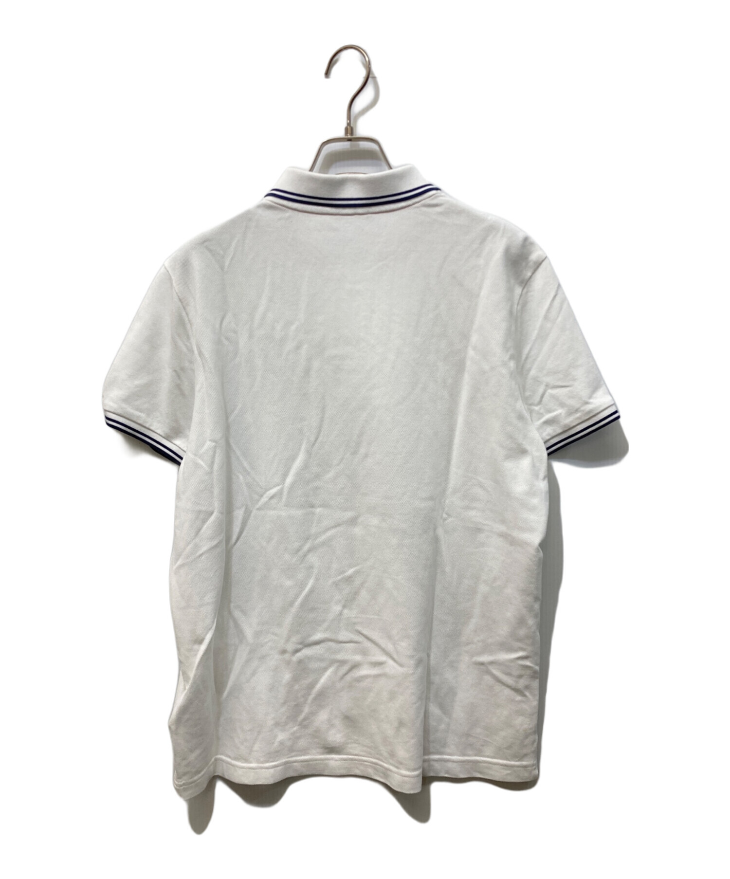 中古・古着通販】MONCLER (モンクレール) ワッペンポロシャツ ホワイト 