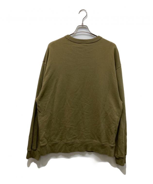 DRIES VAN NOTEN カーキ クルーネック スウェット S トップス ドリス