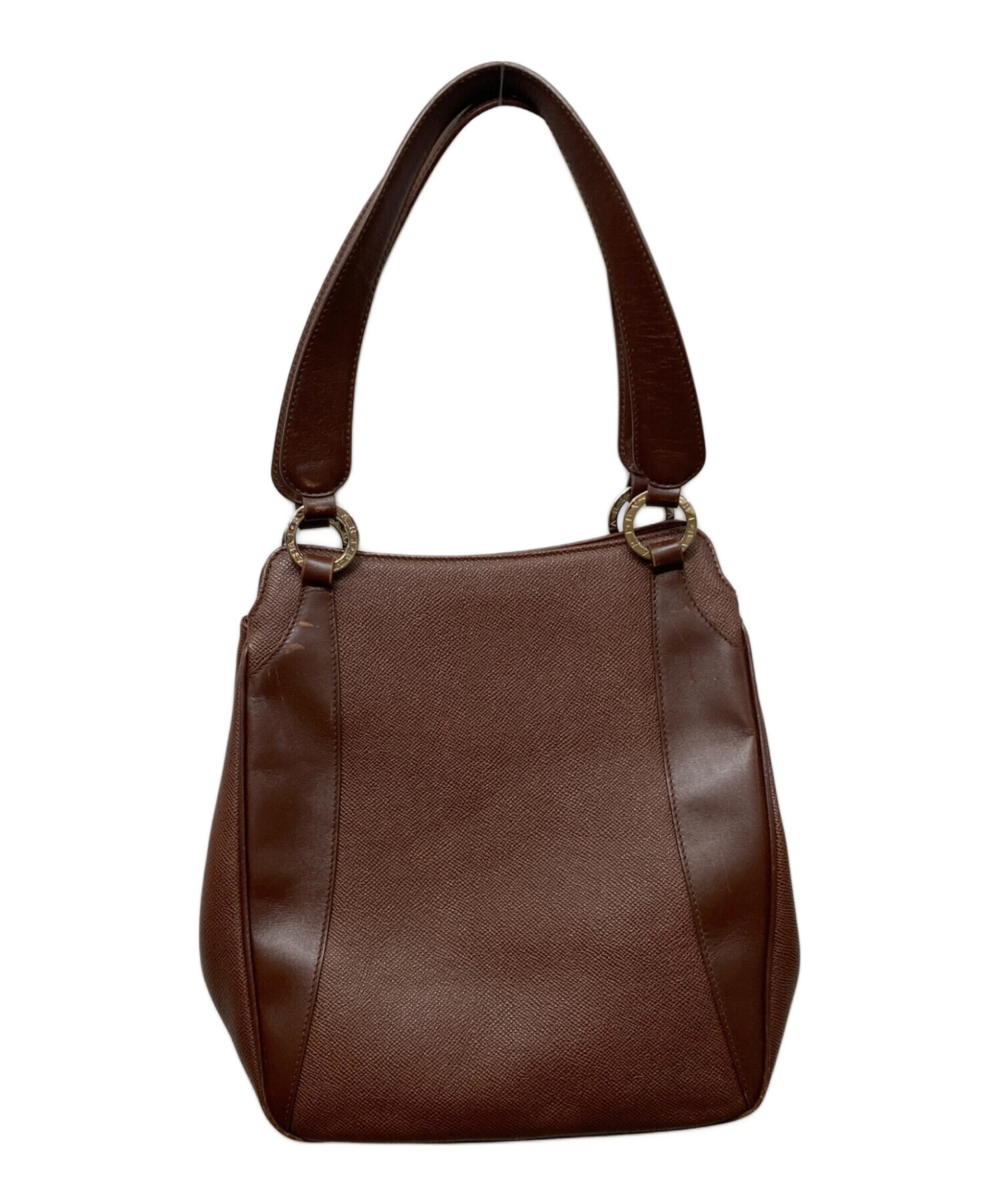 BVLGARI ブラウン レザー バッグ 中古・古着通販】BVLGARI (ブルガリ