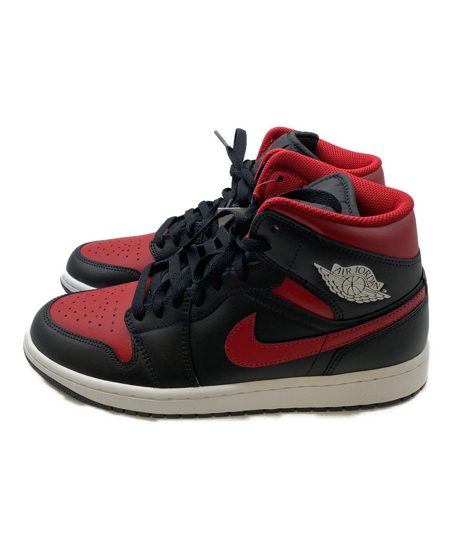 中古・古着通販】NIKE (ナイキ) AIR JORDAN 1 MID ブラック×レッド 