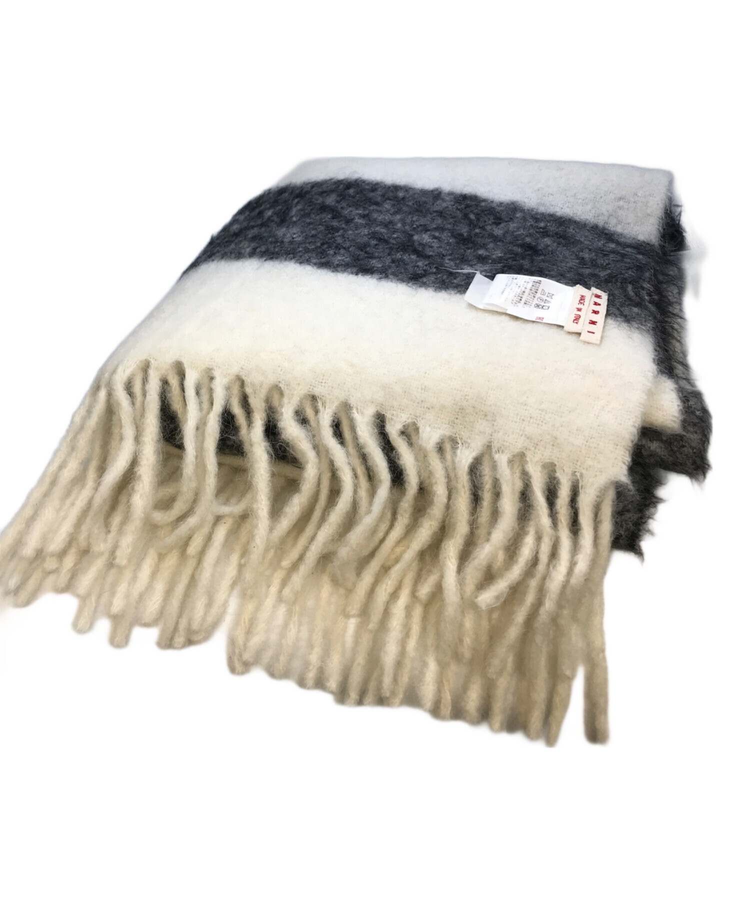 中古・古着通販】MARNI (マルニ) オーバーサイズマフラー ホワイト