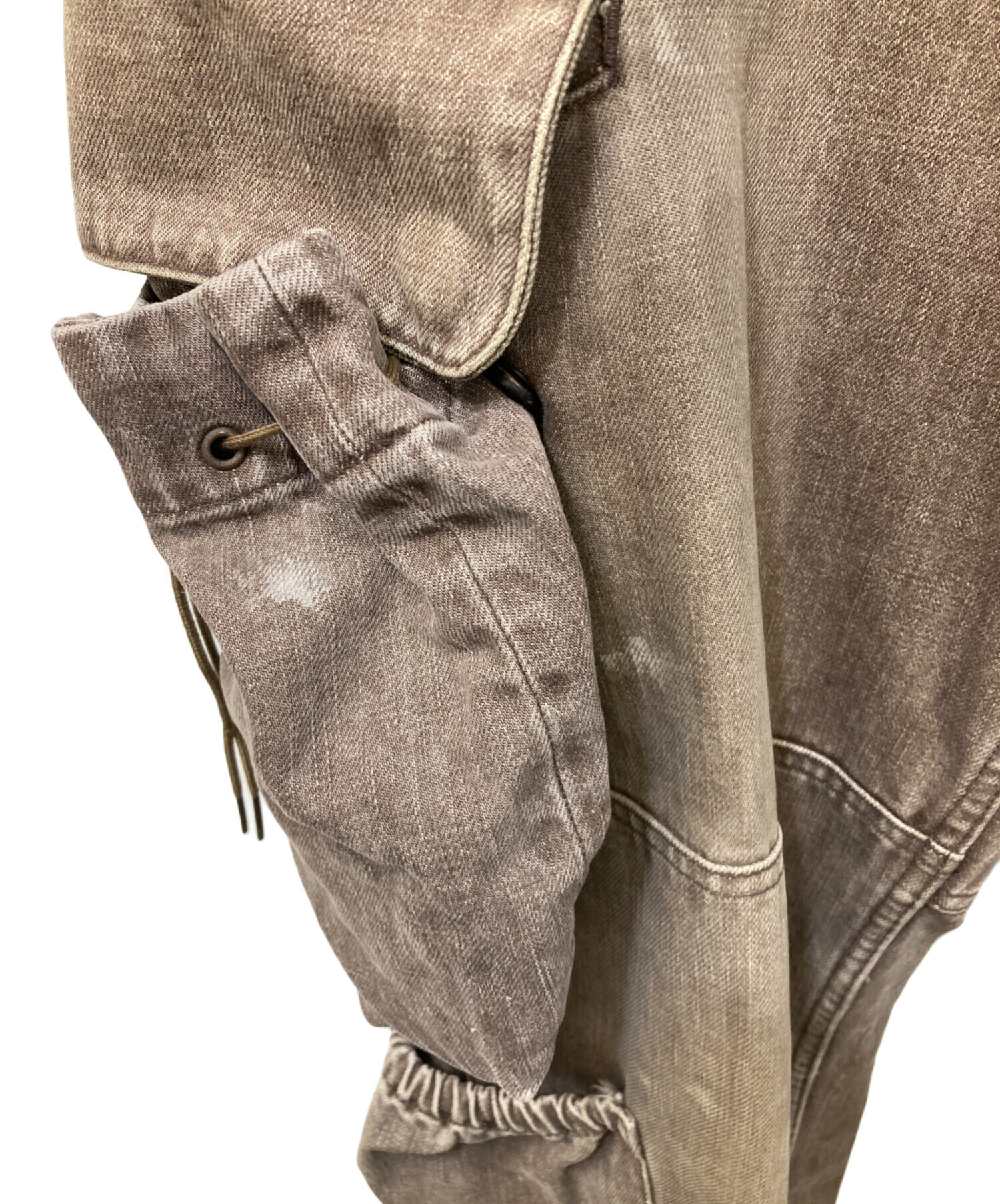 中古・古着通販】refomed (リフォメッド) デニムカーゴパンツ ブラウン