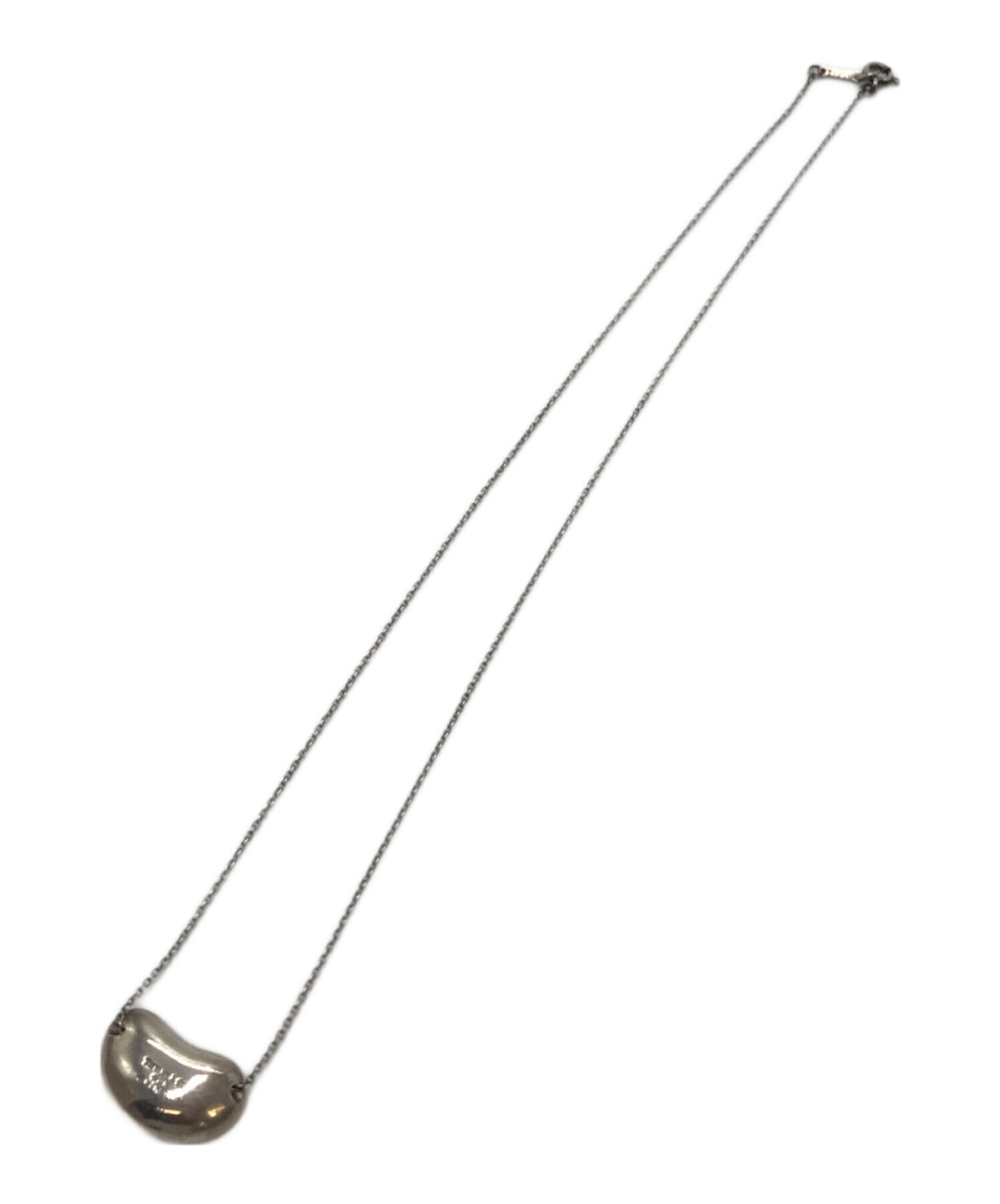 最終値下げ！Tiffany & Co. シルバー ビーンズネックレストップ2cm