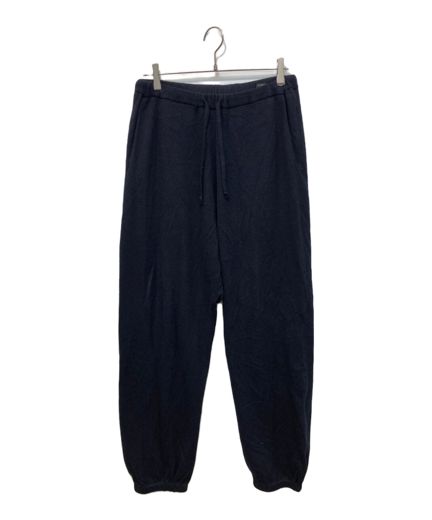 COMOLI カシミヤシルクニットパンツ（navy） COMOLI カシミヤシルクニットパンツ #NAVY