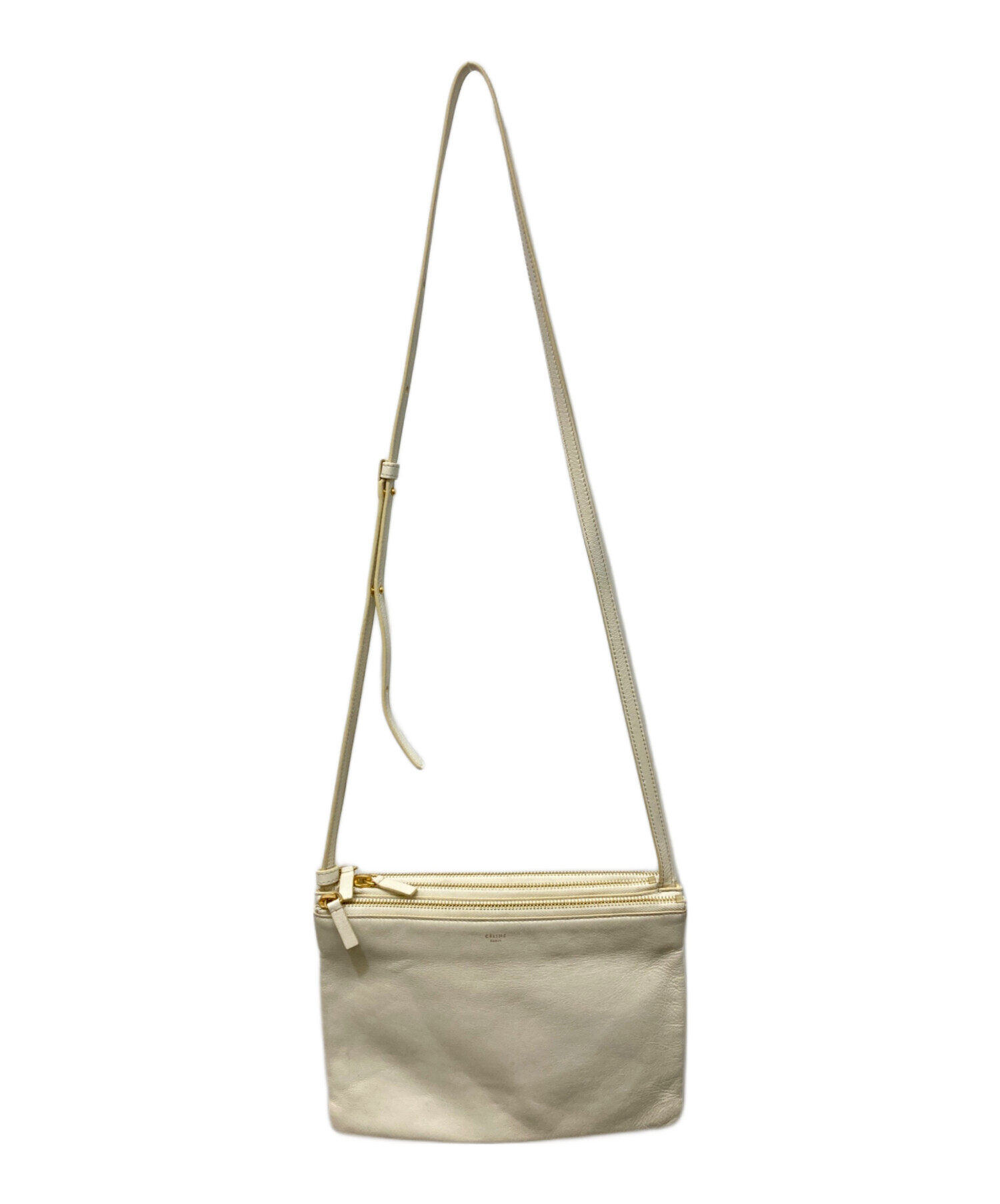 セリーヌ CELINE ショルダーバッグ トリオ ベージュ CELINE セリーヌ