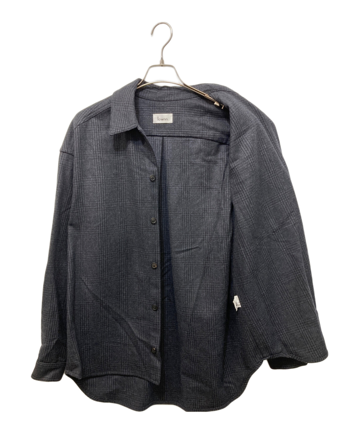 中古・古着通販】lownn (ローン) ウールグレンチェックシャツ 