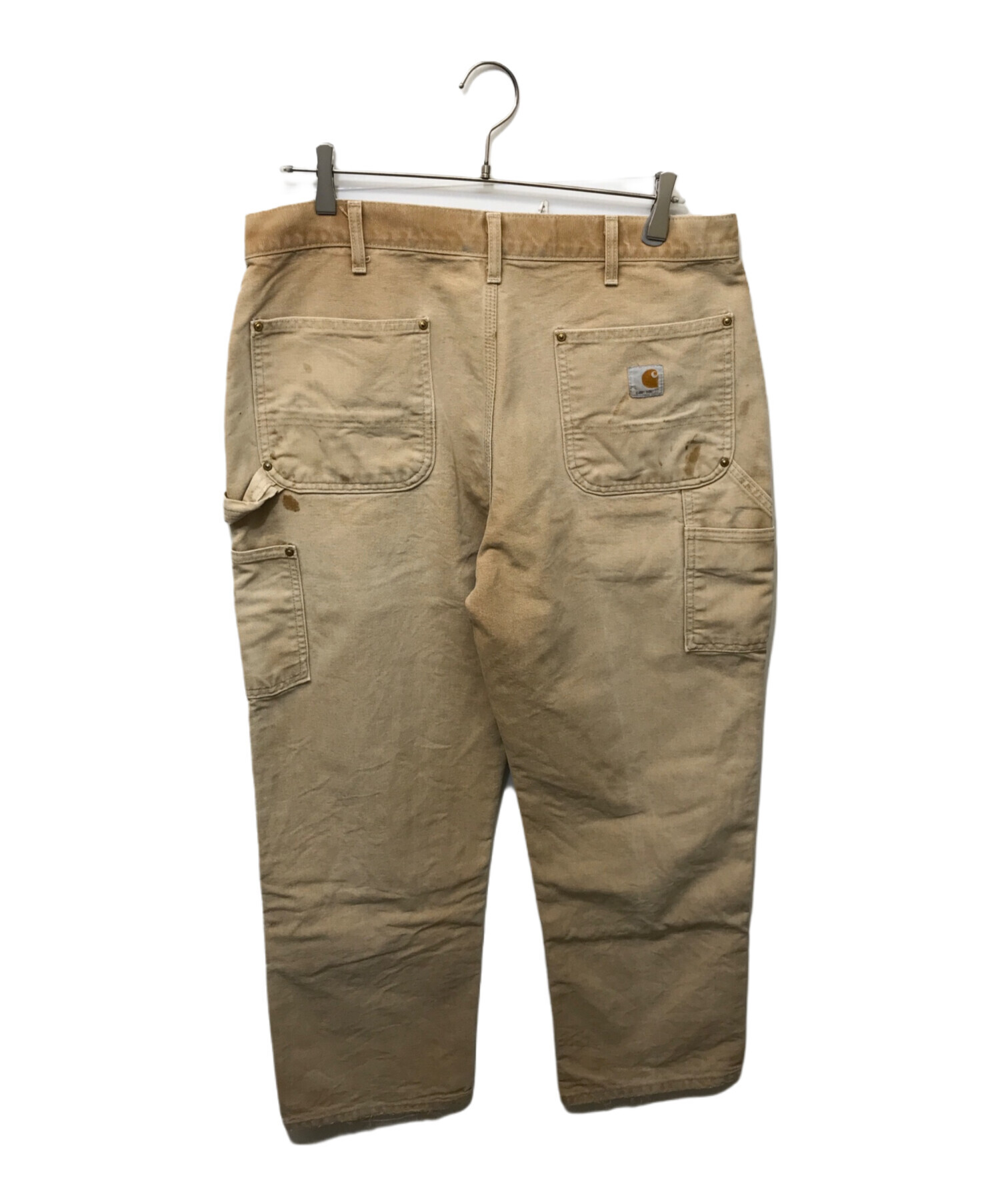 美品　CARHARTT ダブルニー　ベージュ　W36 L30 コットン 中古・古着通販】CarHartt (カーハート) ダブルニーペインターパンツ