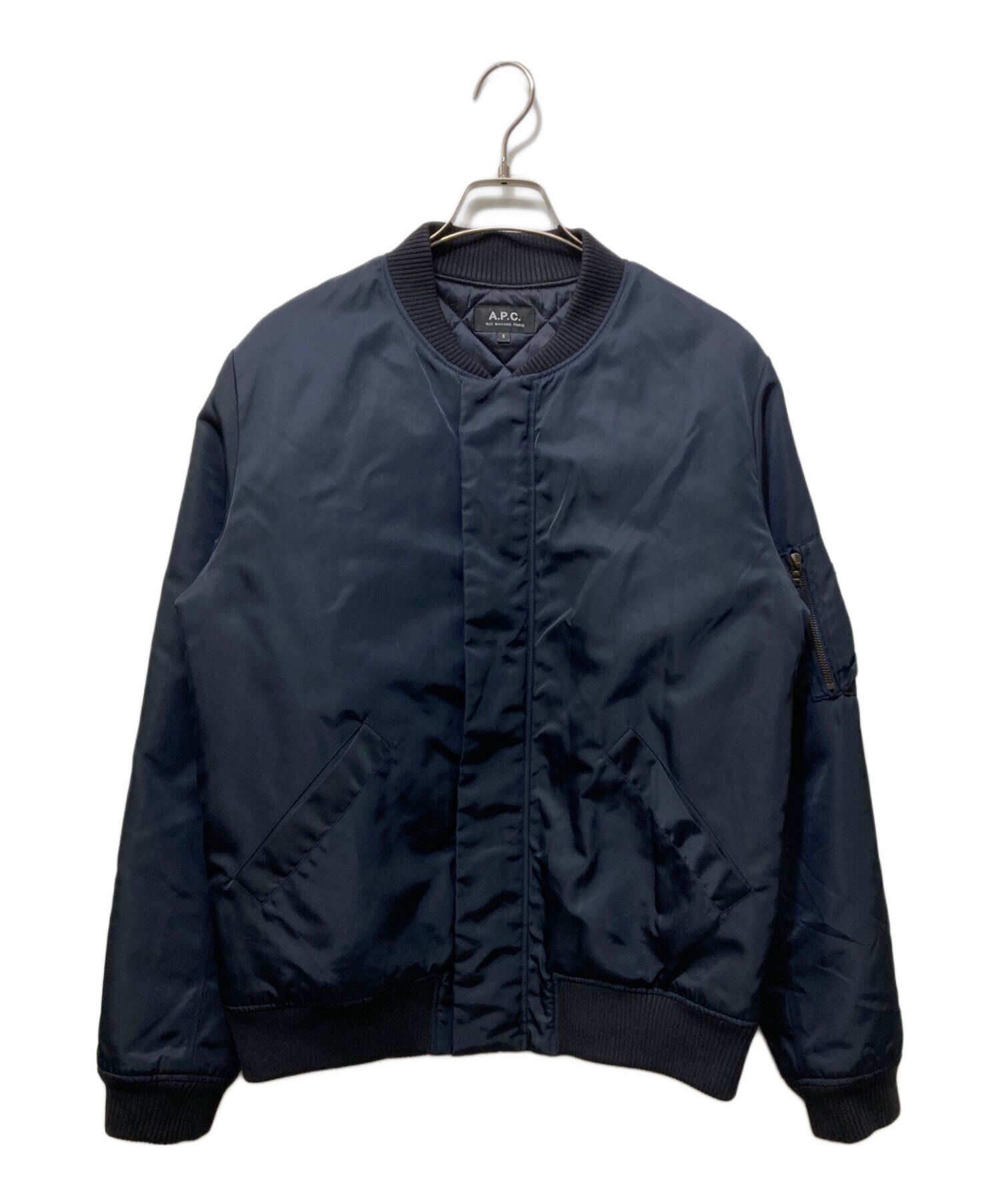 中古・古着通販】A.P.C. (アーペーセー) MA-1ジャケット ネイビー