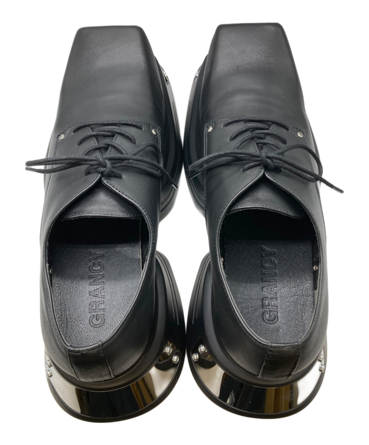 中古・古着通販】GRANCY (グランシー) Metal Plate Leather Shoes