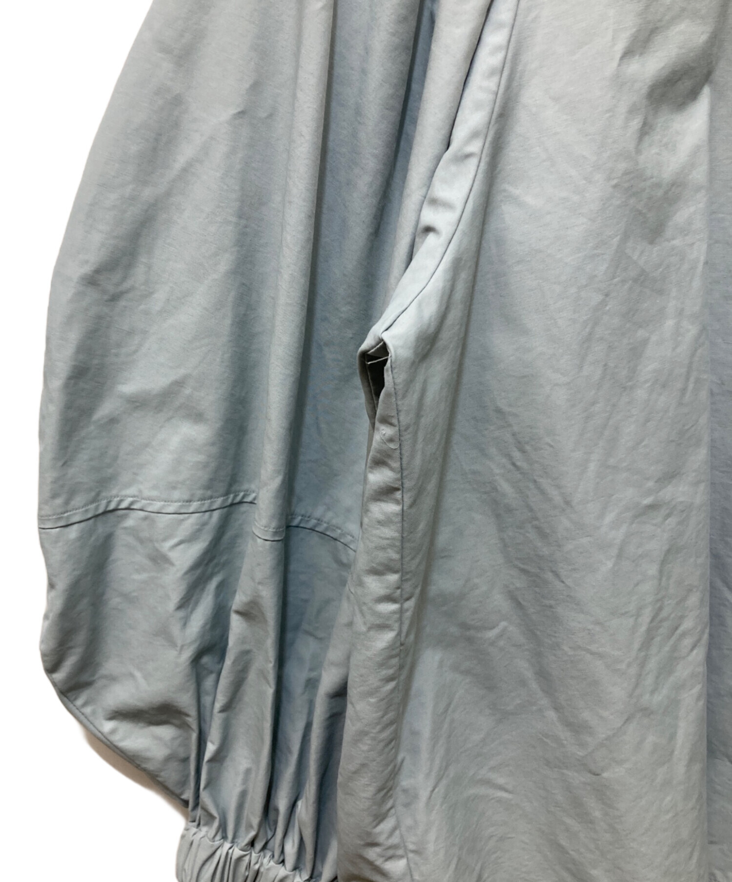 中古・古着通販】YORI (ヨリ) ビックパフスリーブブラウス ブルー 