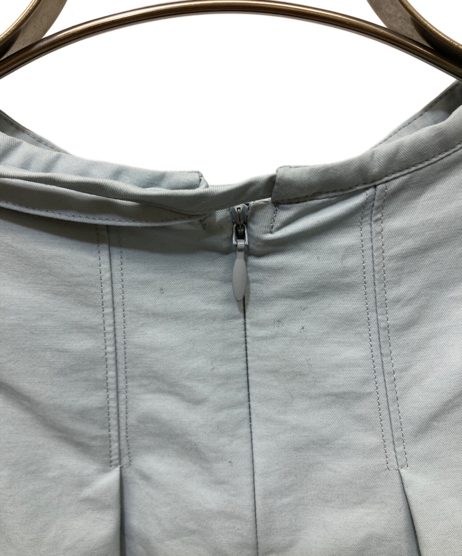 中古・古着通販】YORI (ヨリ) ビックパフスリーブブラウス ブルー 