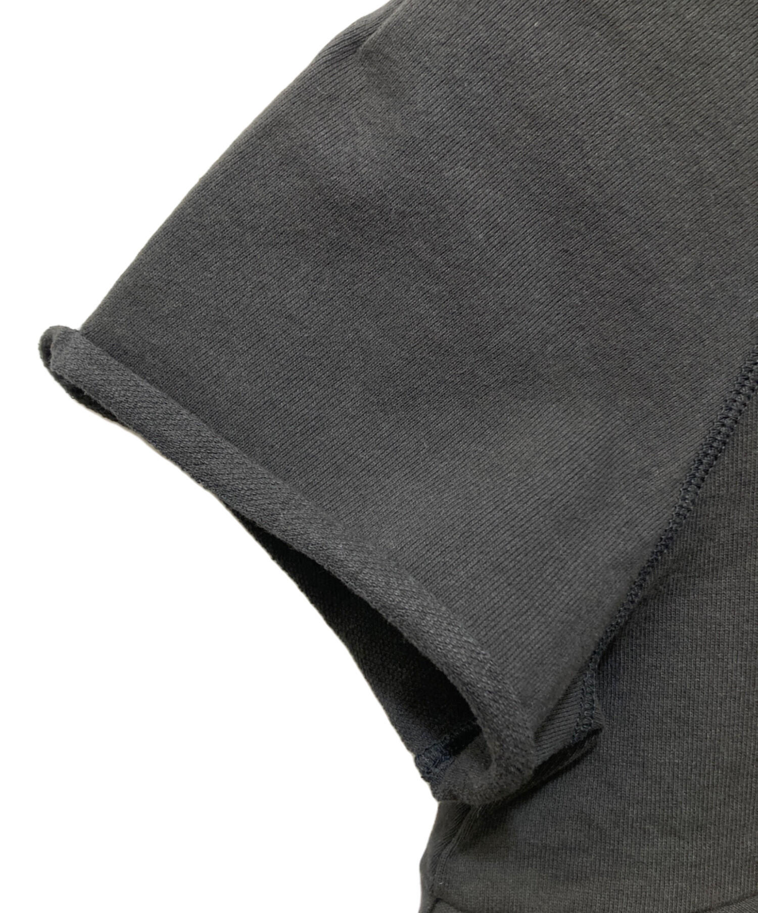 中古・古着通販】yori (ヨリ) ドライコンパクト裏毛フレアTee ブラック