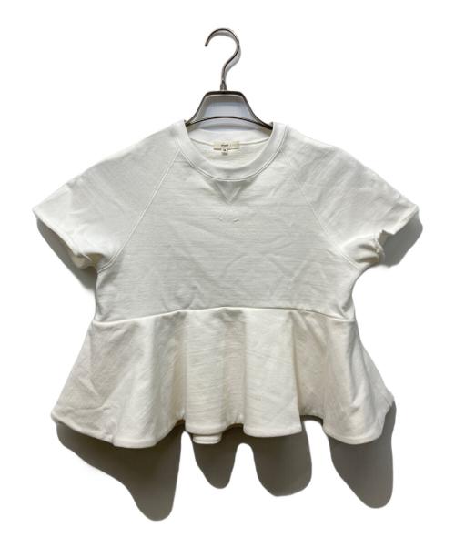 中古・古着通販】yori (ヨリ) ドライコンパクト裏毛フレアTee ホワイト