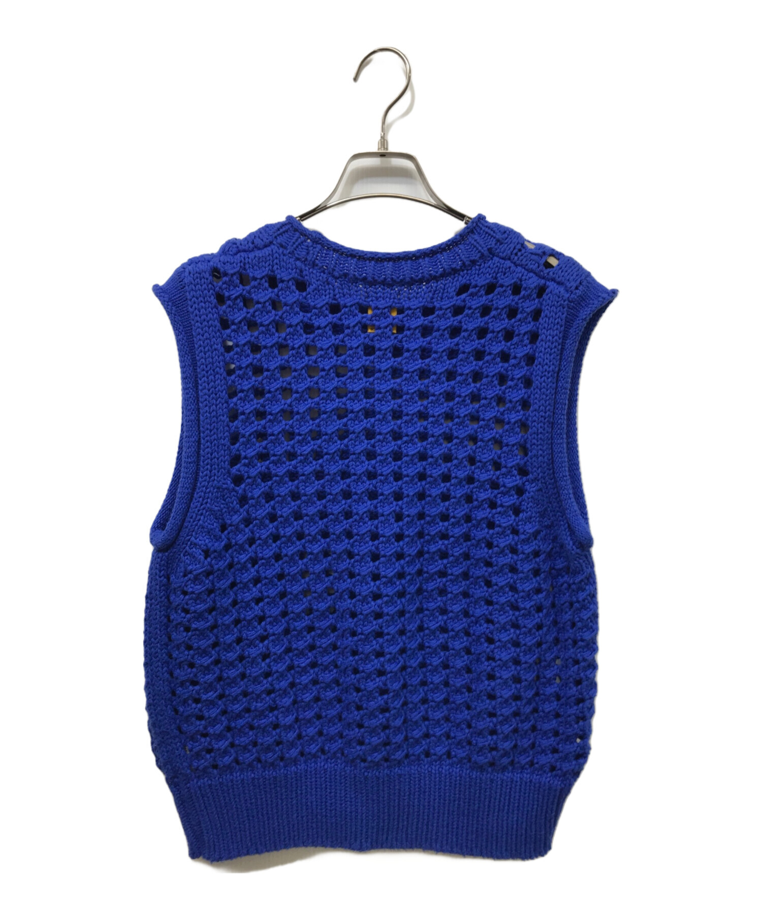中古・古着通販】BATONER (バトナ―) BIG MESH VEST ブルー 中古・古着通販】BATONER (バトナ―) BIG MESH VEST ブルー