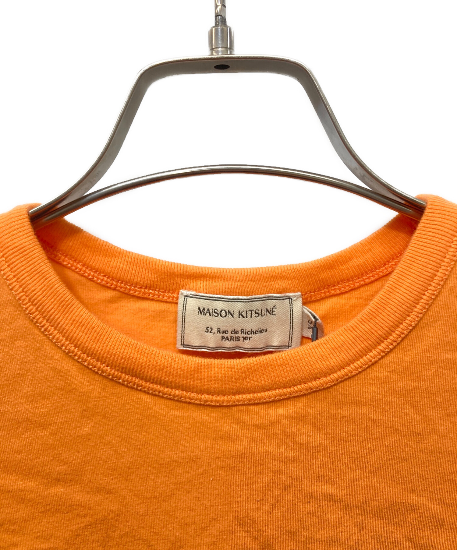 MAISON KITSUNE メゾンキツネ スウェット XXS オレンジ 【古着】【中古】 中古・古着通販】MAISON KITSUNE (メゾンキツネ) Yoga Fox Tシャツ