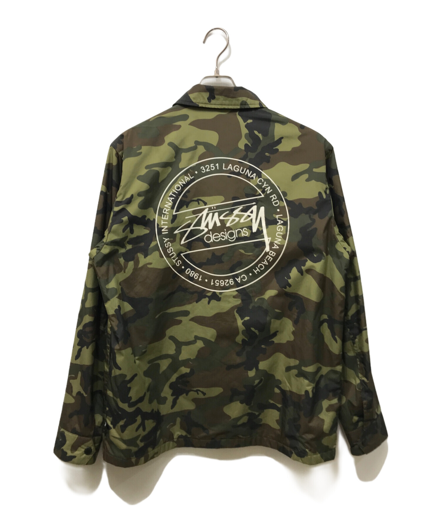 STUSSY コーチジャケット オリーブ Lサイズ 中古・古着通販】stussy (ステューシー) コーチジャケット