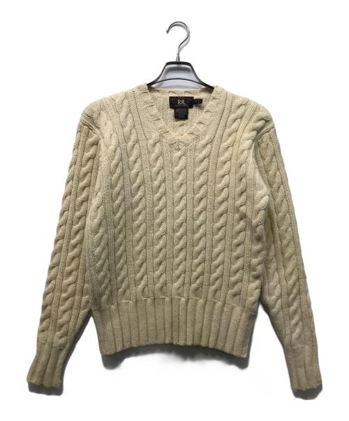 中古・古着通販】RRL (ダブルアールエル) 三ツ星タグ Vネックケーブル
