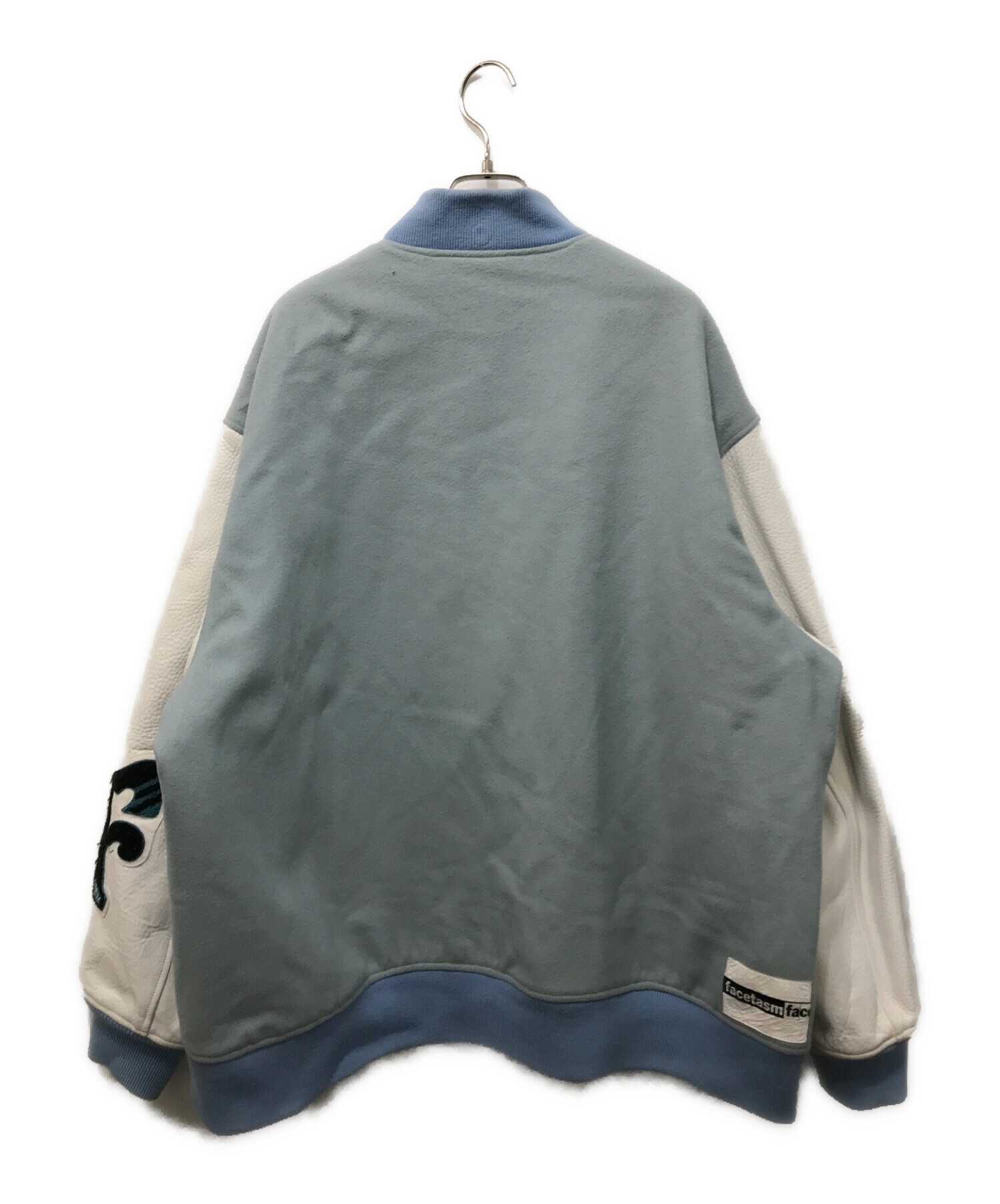 FACETASM ファセッタズム ミリタリーブルゾン メンズ 【古着】【中古】 中古・古着通販】FACETASM (ファセッタズム) F STADIUM JACKET ブルー