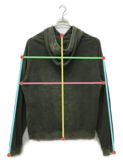 アウトレット【新品】 DSQUARED 2　ディースクエアード フードZIPコットンJKT/グリーン 中古・古着通販】DSQUARED2 (ディースクエアード) RELAX FIT HOODIE