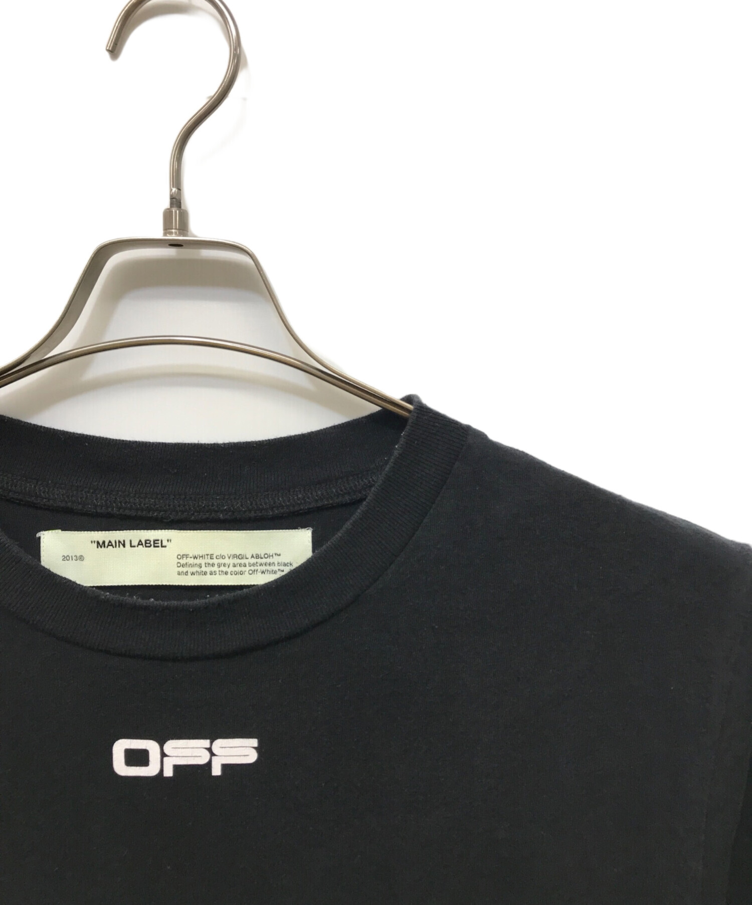 中古・古着通販】OFFWHITE (オフホワイト) AIRPORT TAPE S/S SLIM TEE 