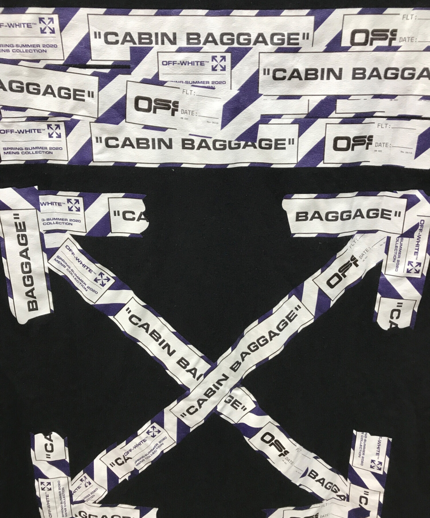 中古・古着通販】OFFWHITE (オフホワイト) AIRPORT TAPE S/S SLIM TEE