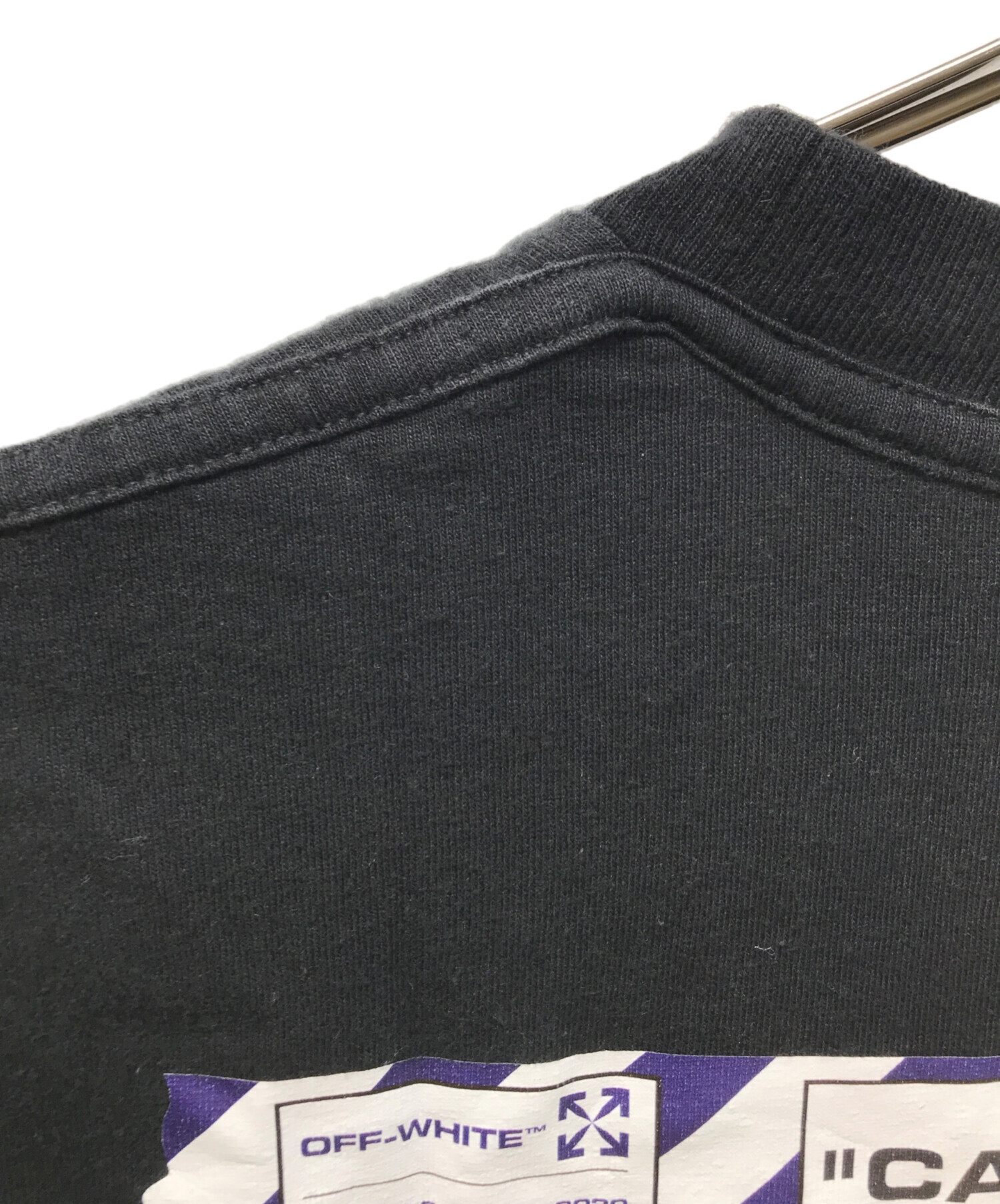中古・古着通販】OFFWHITE (オフホワイト) AIRPORT TAPE S/S SLIM TEE 