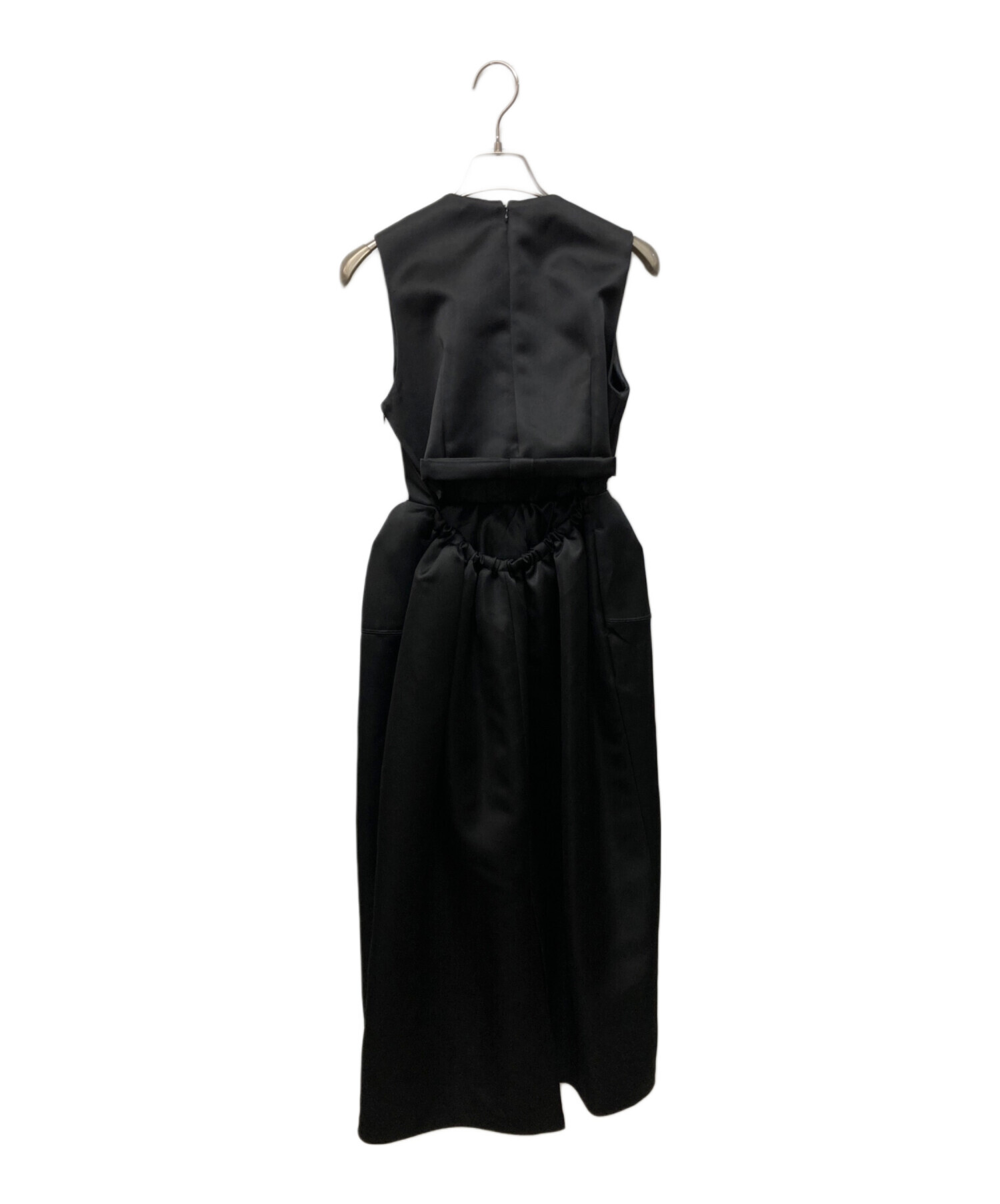 中古・古着通販】Bibiy. (ビビィ) CAMELLIA RIBBON DRESS ブラック