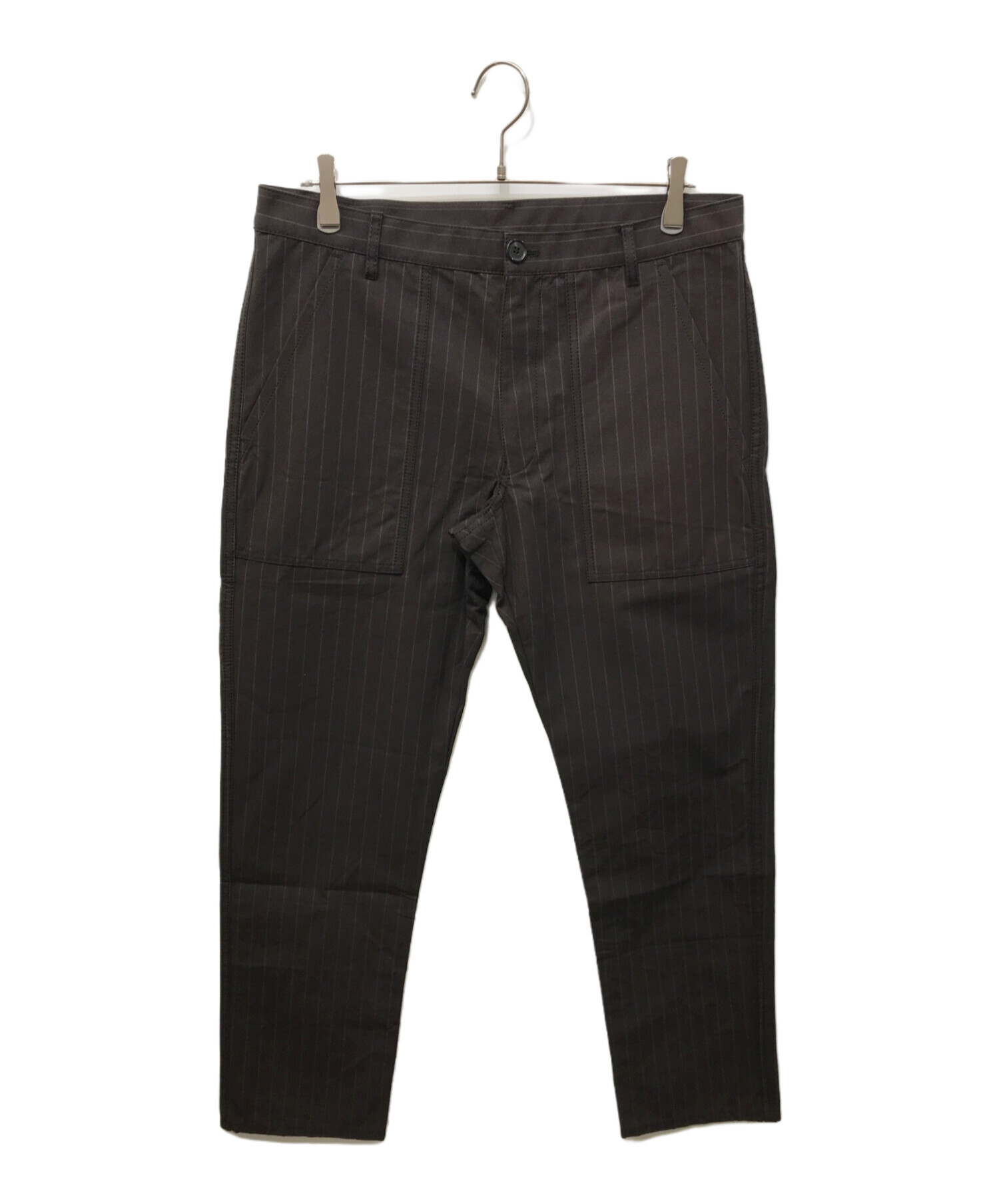 COMME des GARCONS SHIRT ブラック ストライプ スラックス