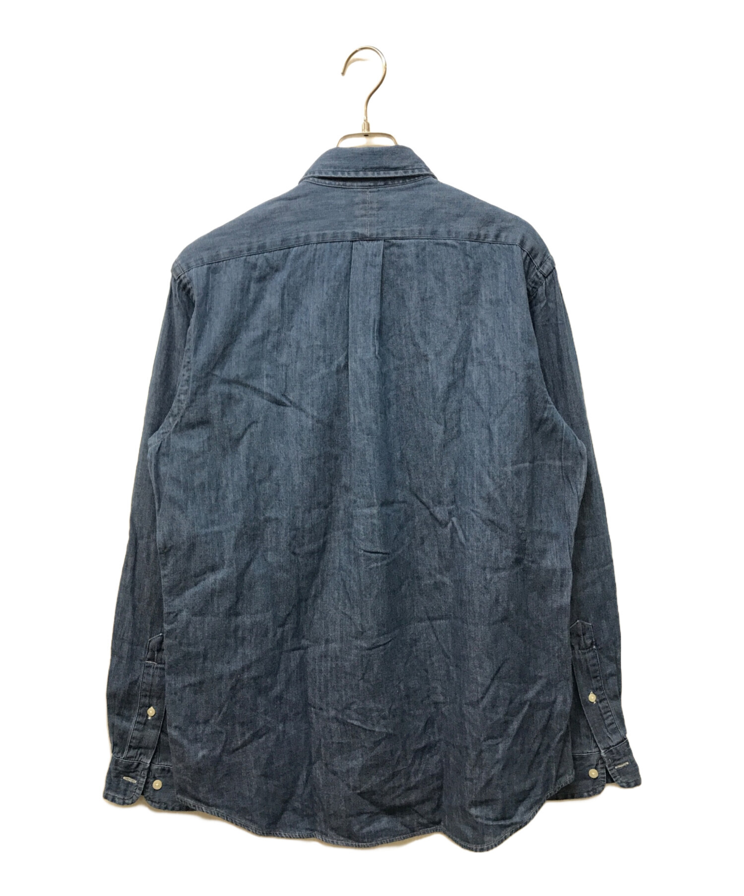 RALPH LAUREN ラルフローレン レディース デニム ボタンダウンシャツ ラルフローレン デニムシャツ ホース刺繍 長袖 ユニセックス ボタン