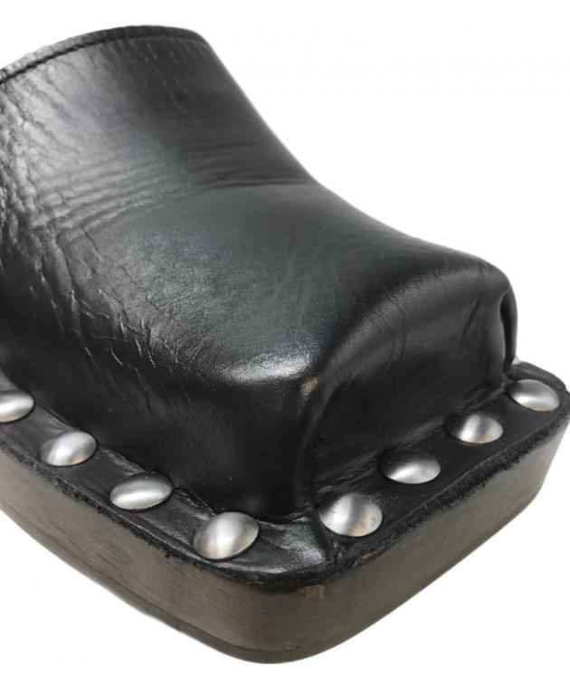 Acne Studios 牛革　ヘアリーウッドクロッグサンダル　 37size Acne Studios 牛革 ヘアリーウッドクロッグサンダル 37size