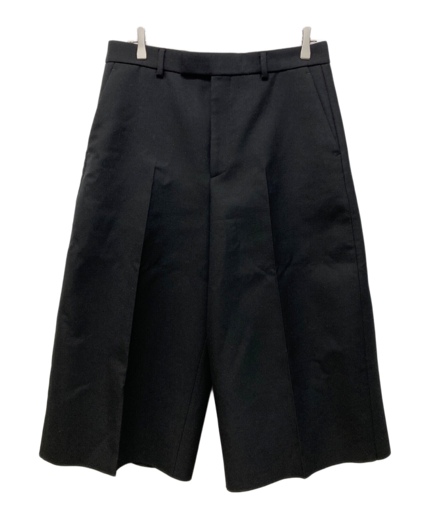 中古・古着通販】GUCCI (グッチ) Wool silk cropped pant ブラック 
