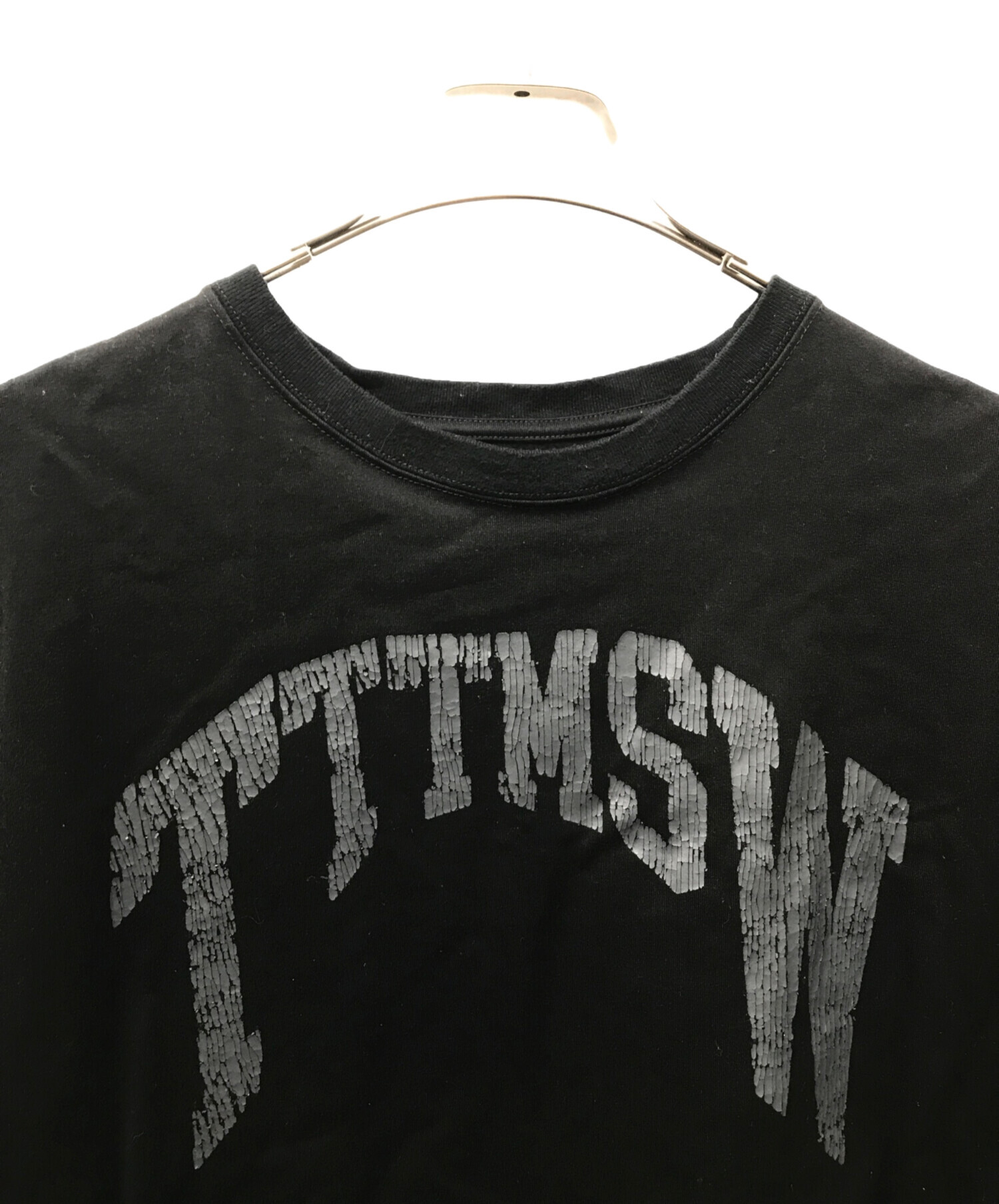 中古・古着通販】TTT MSW (ティー) カレッジロゴTシャツ ブラック