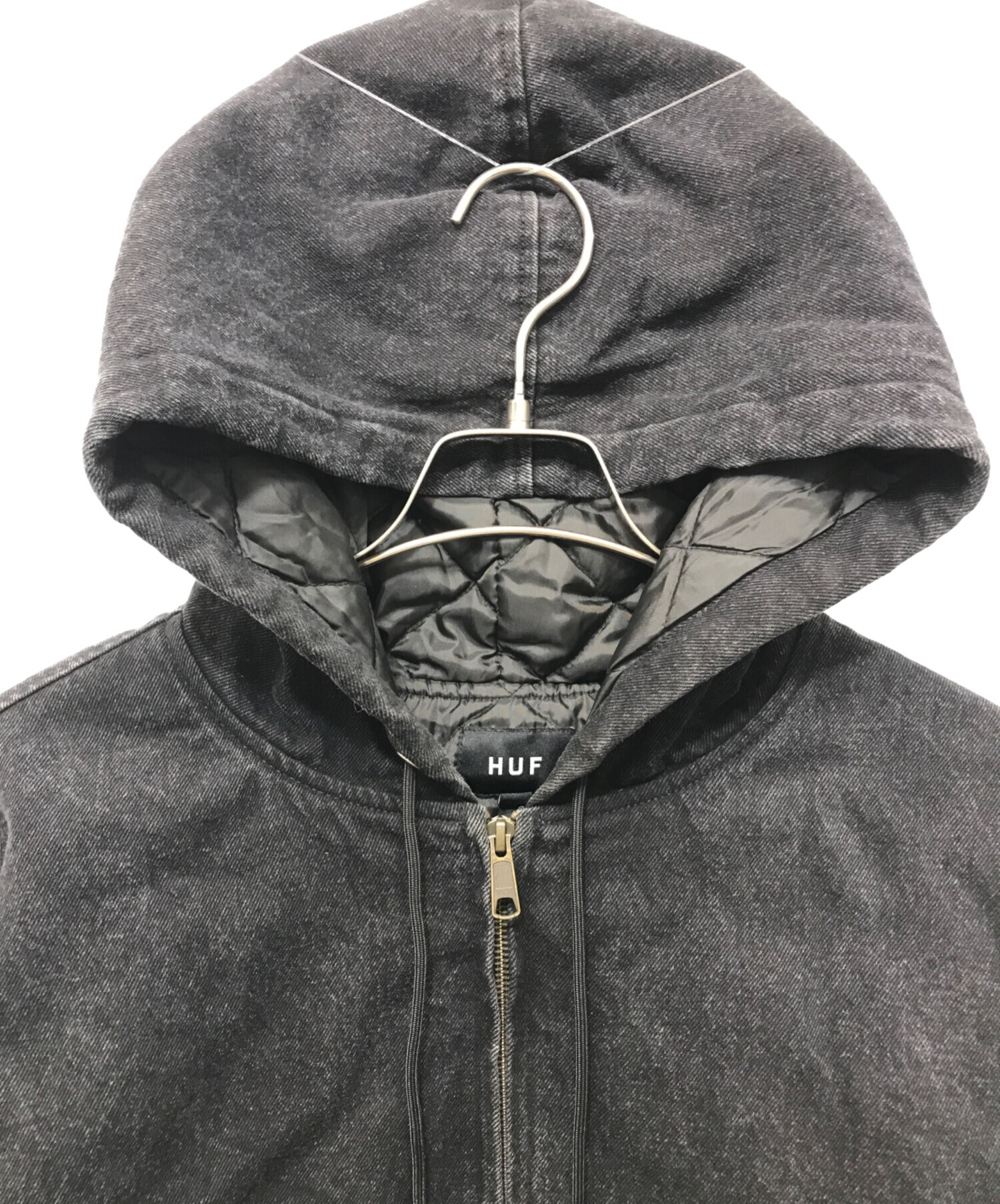 中古・古着通販】HUF (ハフ) BOULDER WORK JACKET ブラック サイズ:L 