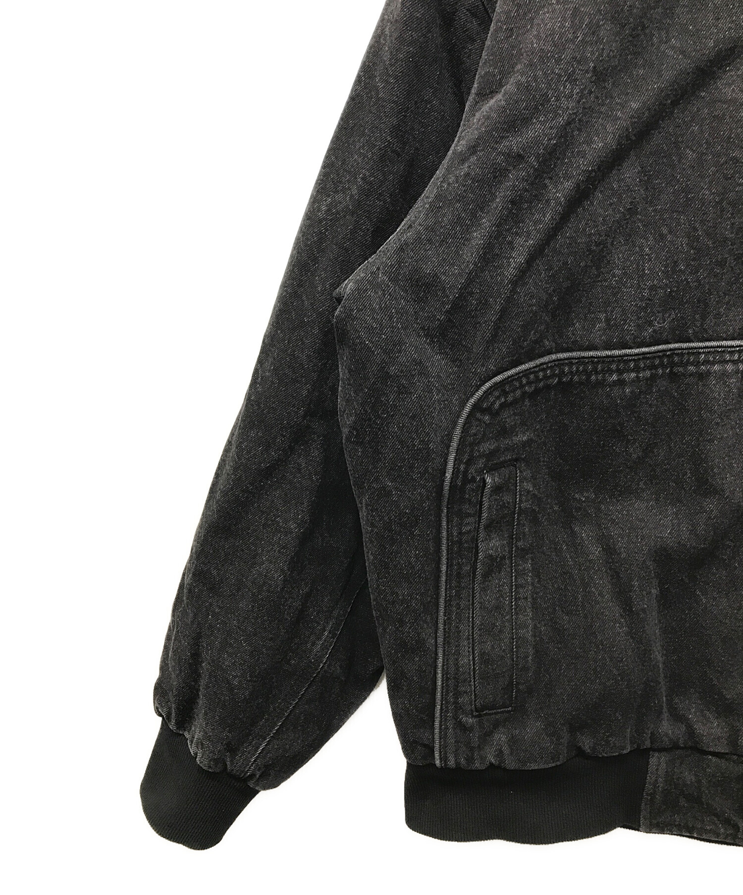 中古・古着通販】HUF (ハフ) BOULDER WORK JACKET ブラック サイズ:L 