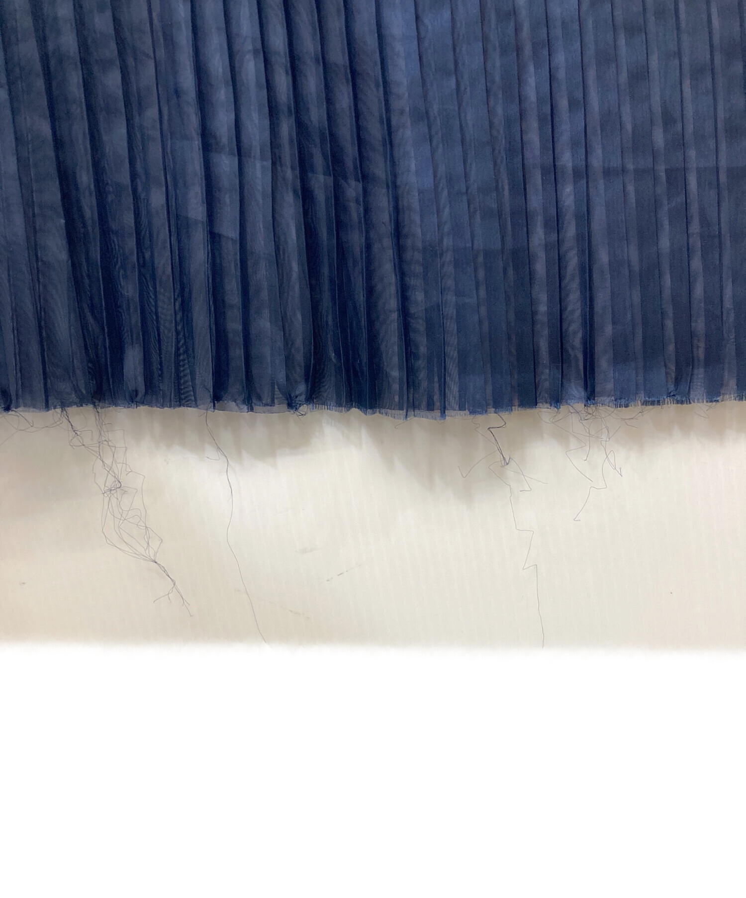 中古・古着通販】HYKE (ハイク) ラッププリーツスカート ネイビー