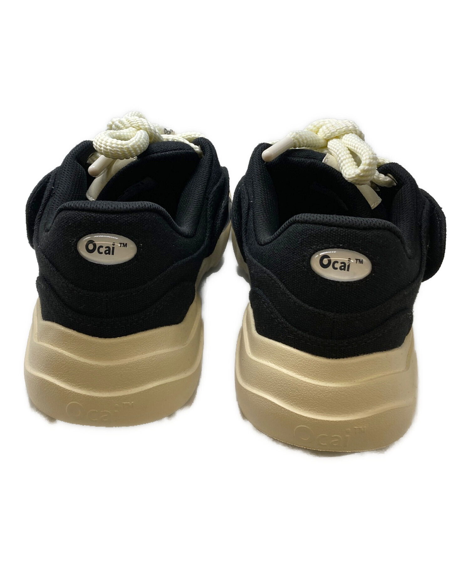 中古・古着通販】OCAI (オカイ) SMILE キャンバススニーカー ブラック