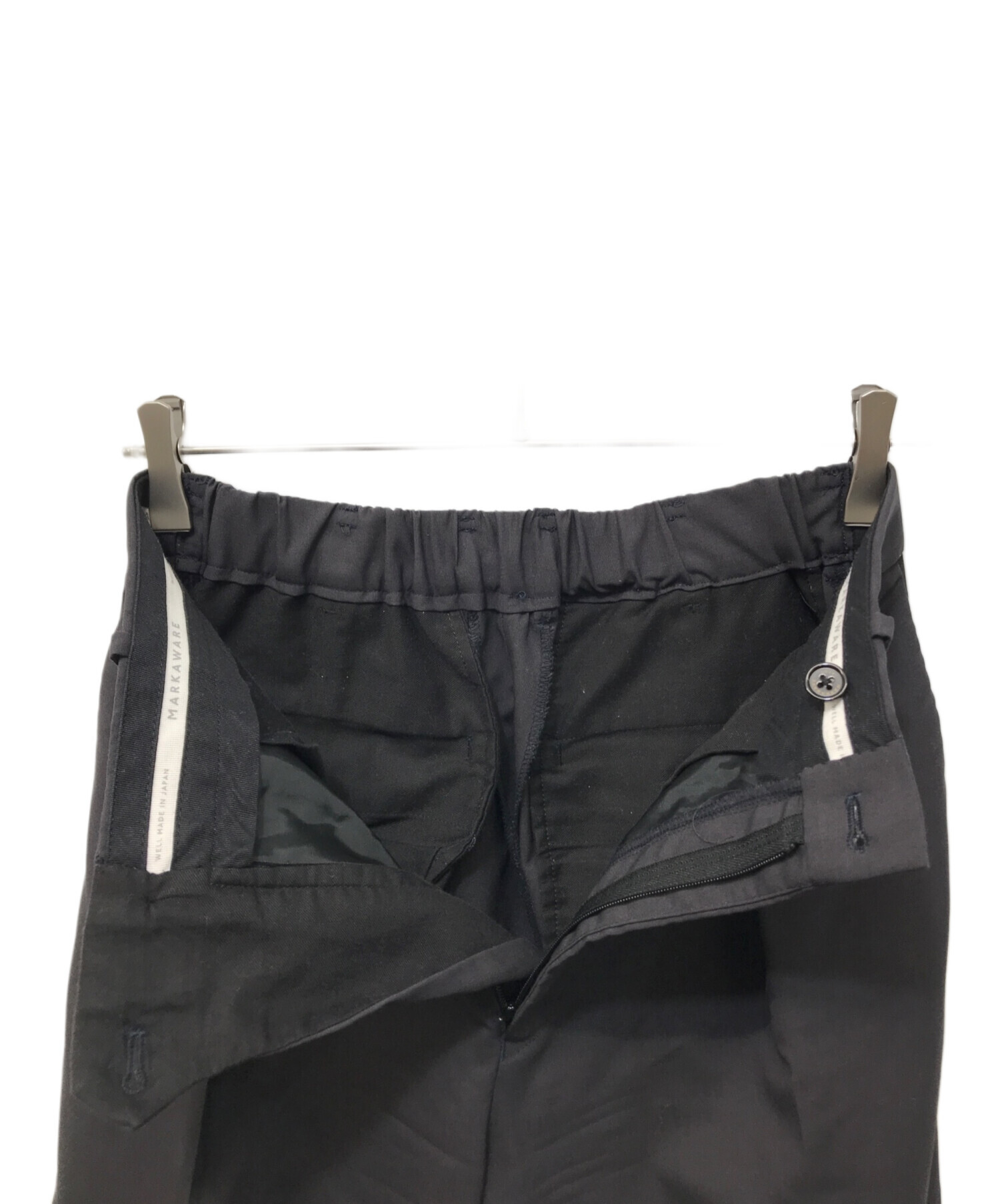 パンツ MARKAWARE Pegtop Trousers Black 3 size MARKAWARE (マーカウェア) PEGTOP TROUSERS / ペグトップトラウザーズ