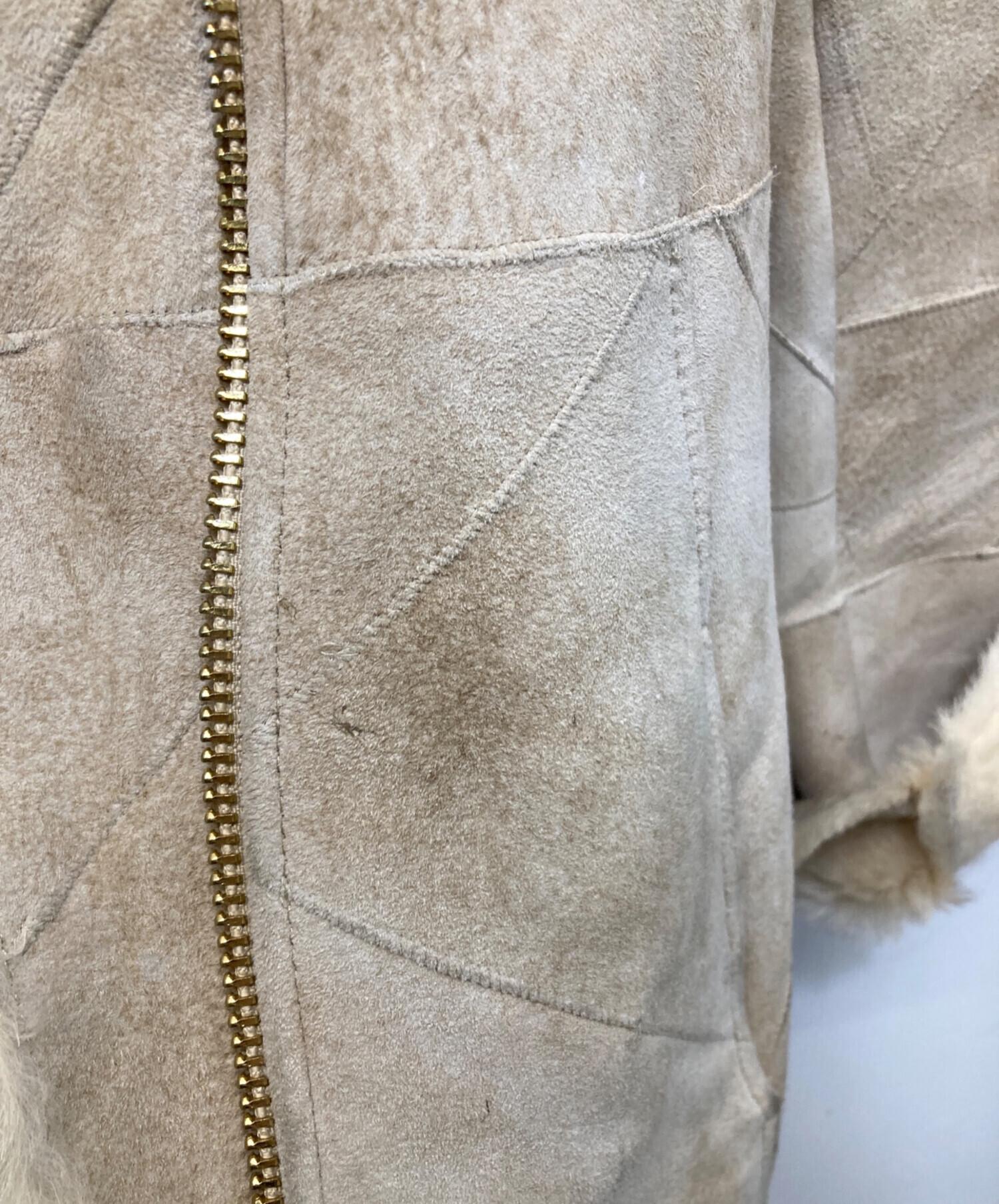 中古・古着通販】BALMAIN (バルマン) ムートンライダースジャケット