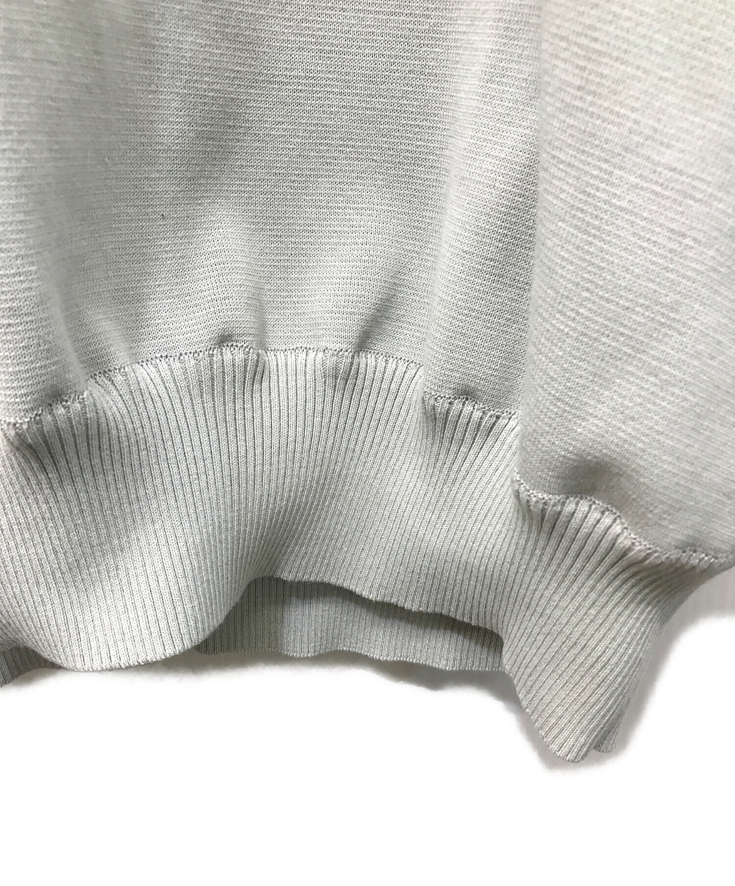 中古・古着通販】YORI (ヨリ) コットンパフスリーブニット グレー 